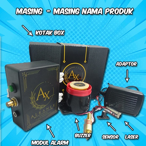 ALARM PENGAMAN RUMAH LASER SUPER BUZZER LIFETIME GARANSI