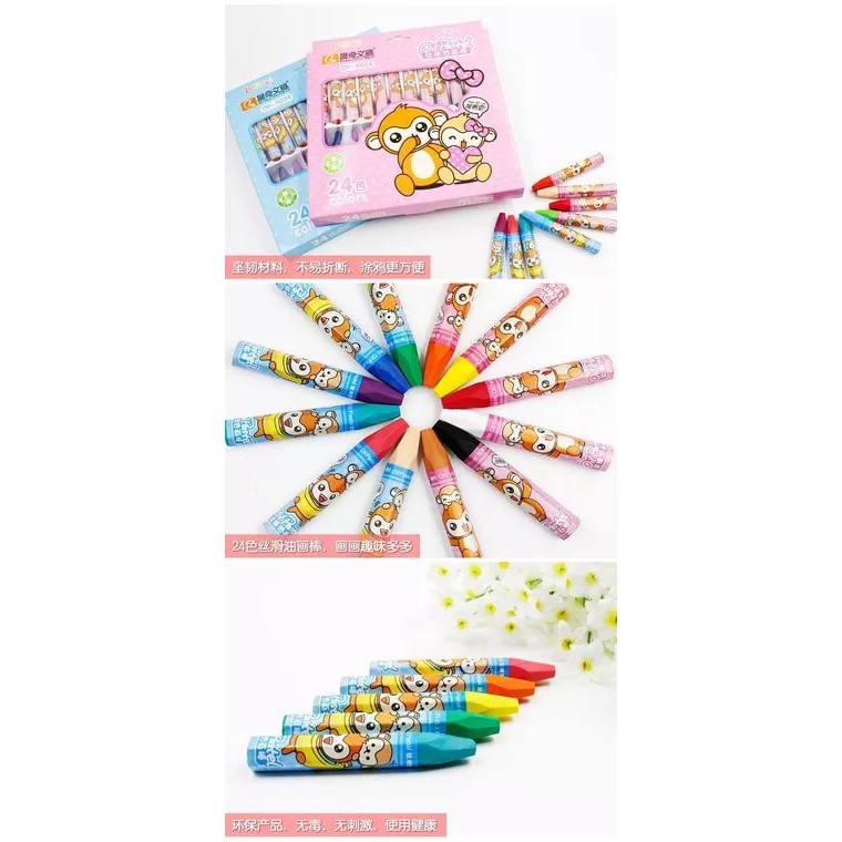 

CRAYON WARNA WARNI 24 CRAYON WARNA IMPORT KOREA