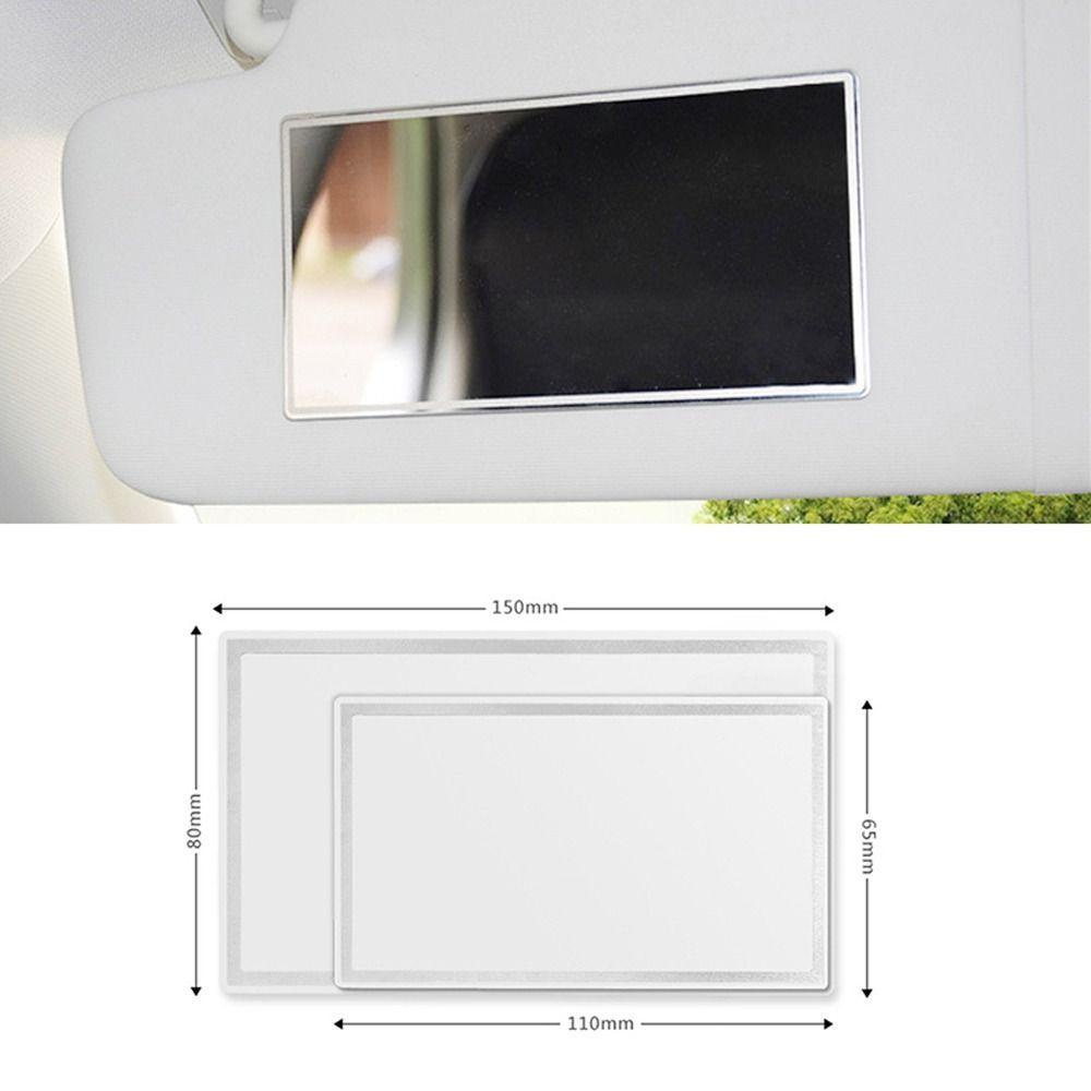 Augustina Cermin Interior Mobil Portable HD Mirror Aksesoris Car-styling Sun Visor Mirror Stainless Steel Auto Sun-Shading Visor