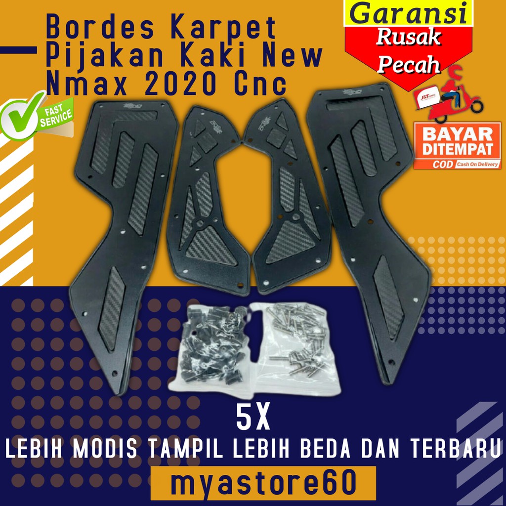 Bordes Karpet Pijakan Kaki New Nmax 2020 Cnc Bordes New Nmax 2020 Aksesoris Variasi New Nmax 2020