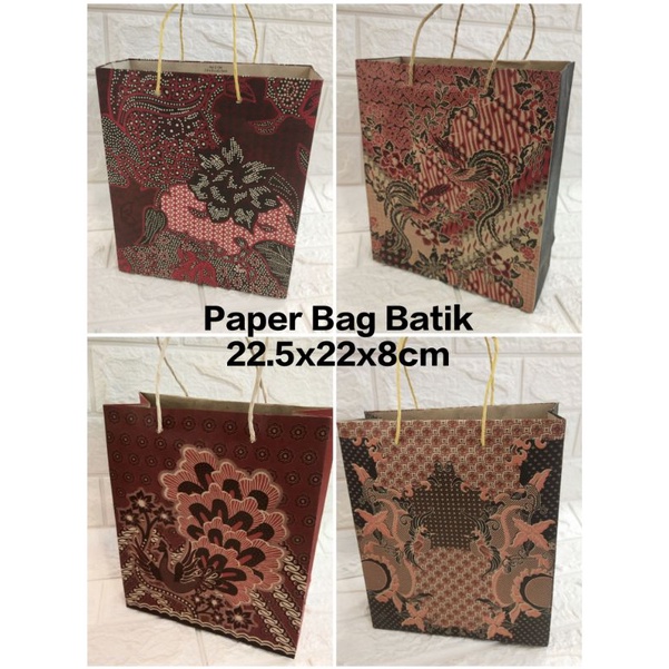 

Paper Bag Batik size 22.5x19x8cm isi 12pcs