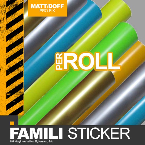 Stiker Skotlet Motor PROFIX MATT DOFF ROLL Warna lain - Sticker Scotlite Scotlet Mobil Motor DOP