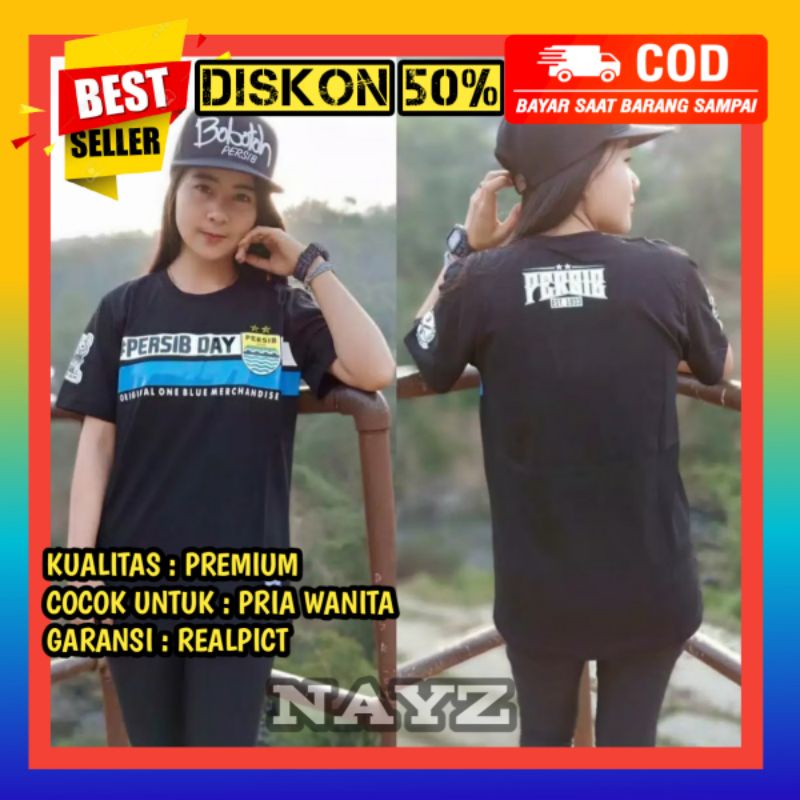 Kaos Distro Baju Viking kaos Persib Pria Wanita Warna Biru ORI terbaru 2020