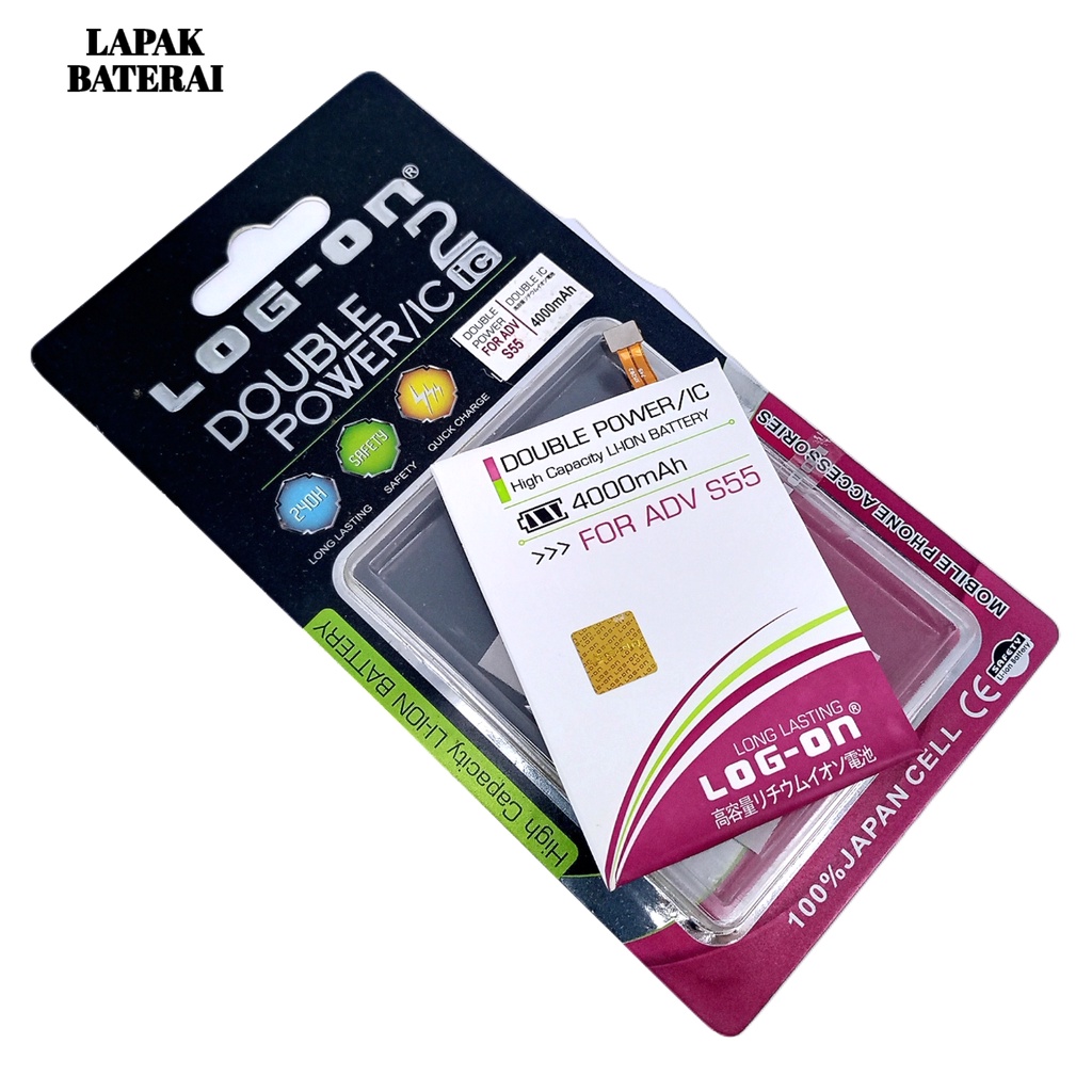 LOG - ON Advan S55 Star Note Baterai Double IC Protection Battery Batre