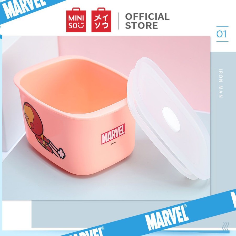 MINISO Marvel Kotak Makan Siang Penyimpanan Makanan Lunch Box 400ml