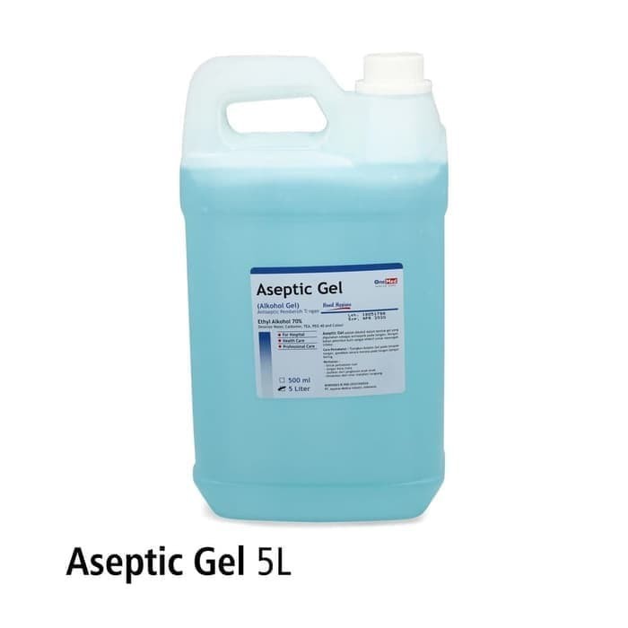 Aseptic Gel Onemed 5 liter Refill / Aseptic Gel 5 Liter Galon / Onemed Aseptic Gel 5 Liter