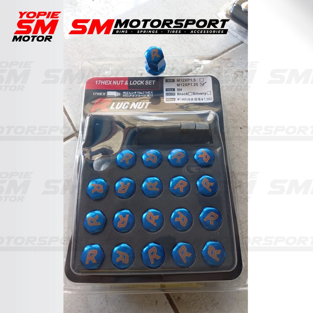 Lugnut Mur Baut Roda Velg Mobil Racing Besi Not Rays Work Enkei