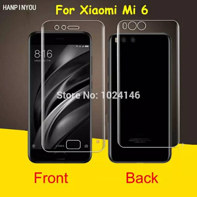 Hydrogel Xiaomi Mi 5 / Mi 5s / Mi 5s Plus / Mi 5c / Mi 6 Antigores Depan Belakang Full Cover