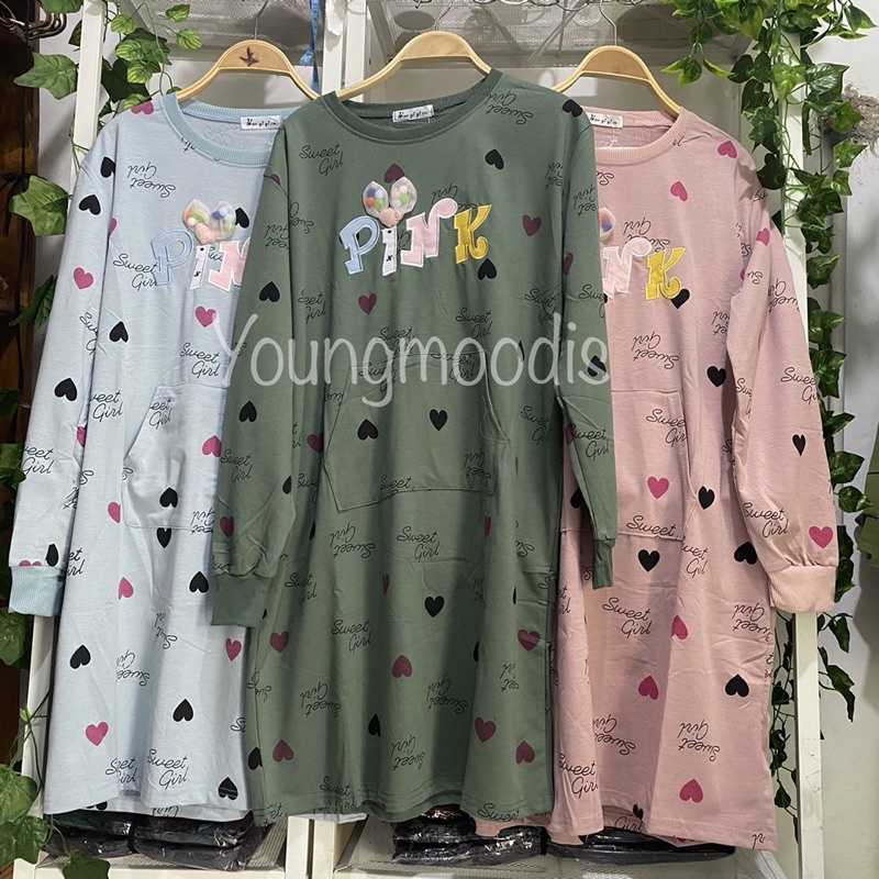 youngmoodis luna tunik katun babyterry  import