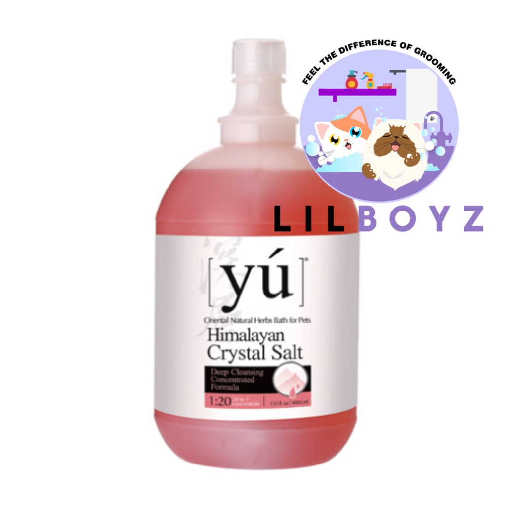 Shampoo Kucing &amp; Anjing YU Deep cleansing concentrated formula Himalayan Cristal salt