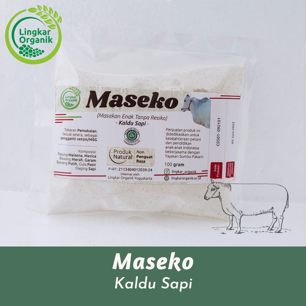 

KALDU MPASI ORGANIK NON MSG MASEKO KALDU SAPI NON GMO / LINGKAR ORGANIK