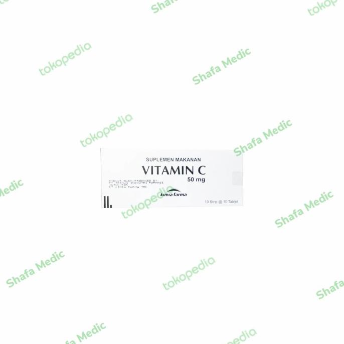 Grosir (70 Dus @100 Tab) Kimia Farma Vitamin C 50 Mg D7F8H_Urgs