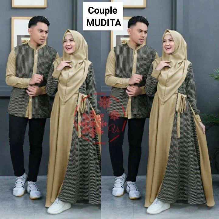 Baju Couple Keluarga Lebaran 2022 Couple Muslim Keluarga Terbaru Moscrepe Katun Cp Mudita Kondangan 