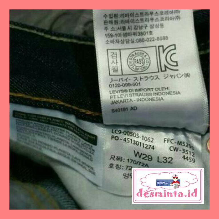 Fashion Pria-Bestjeans- Celana Jeans Levis 501 Grade Original /Biru Dongker /Garment /Sandar 41S150