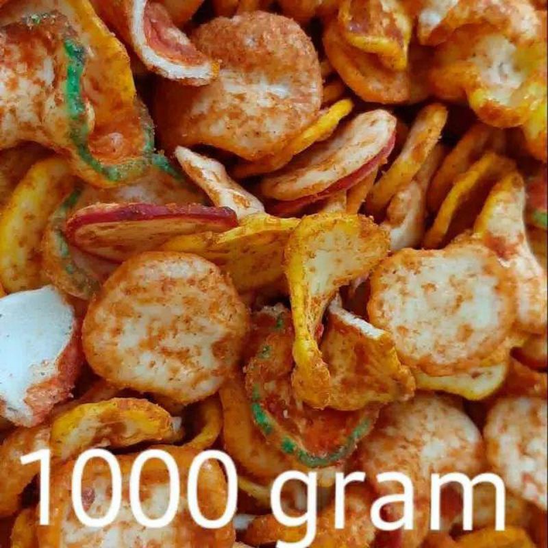 

Kerupuk Seblak bantat pedas Daun jeruk
