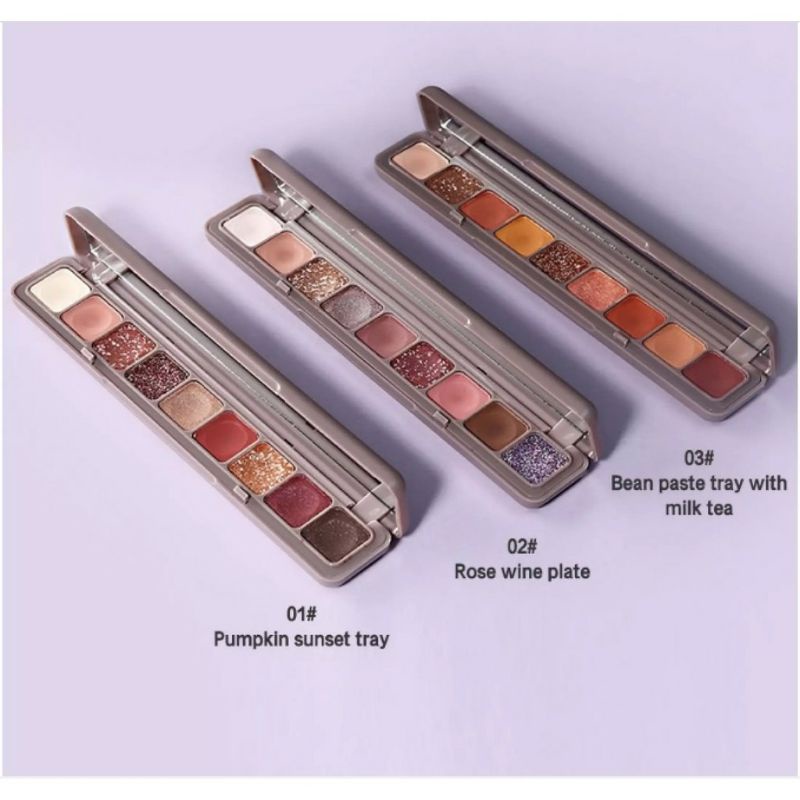 Eyeshadow Palette 9 Warna Matte And Glitter#3600