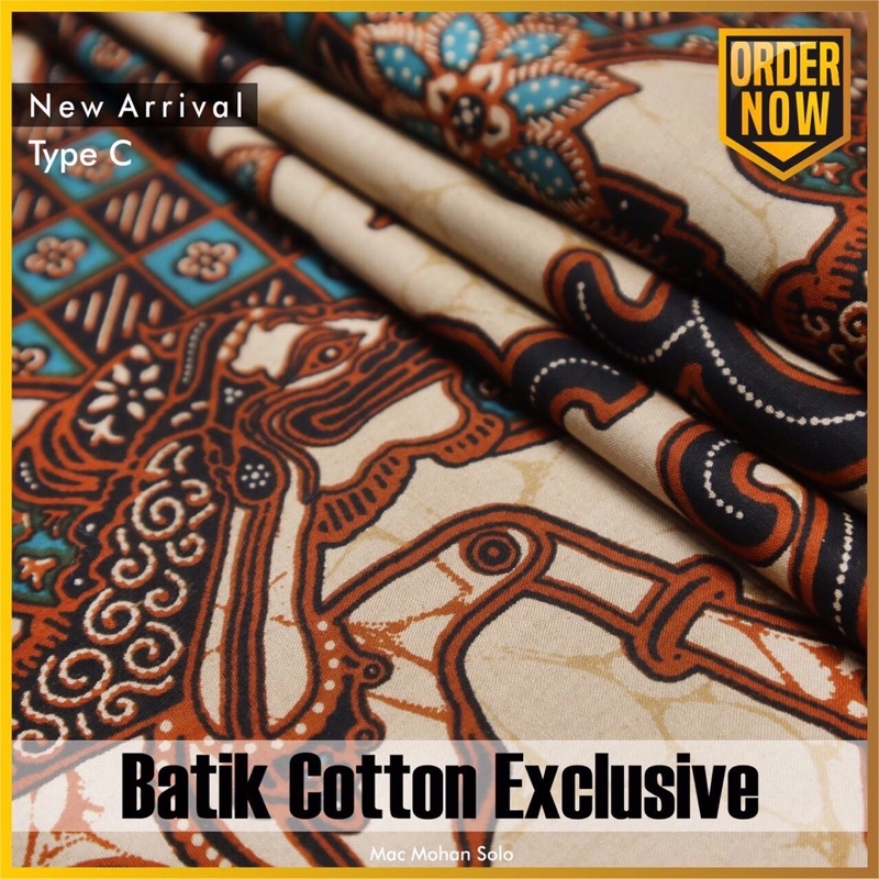 [NEW ARRIVAL] KAIN BATIK COTTON EXCLUSIVE 60 ‘ s FULL COTTON BAHAN KATUN SARIMBITAN KEMEJA GAMIS BAWAHAN KEBAYA EXCLUSIVE FABRIC TERBARU DESIGN WAYANG KLASIK MODERN PER 0.5M BY MACMOHAN