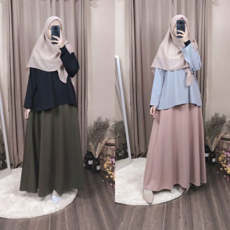 COD ROK PAYUNG JODA SCUBA PREMIUM JUMBO XL-XXL / ROK MAYUNG WANITA STANDAR DAN JUMBO / ROK KERJA WANITA