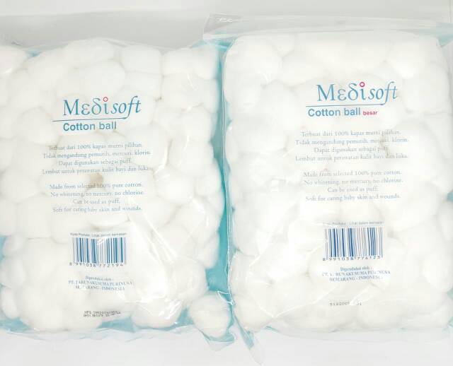 Medisoft Kapas bulat 75 gr Medisoft Cotton Ball 120 gr