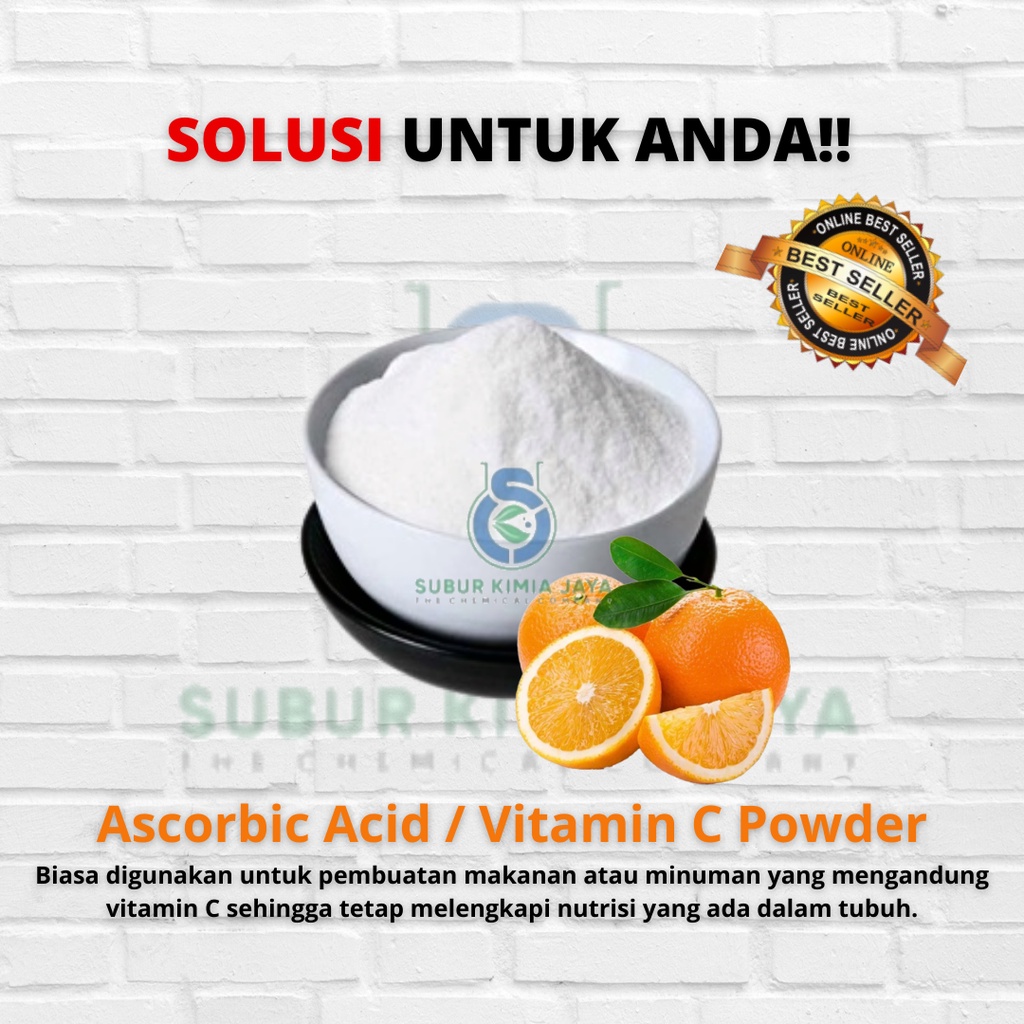 

Classica2106 Ascorbic Acid / Vitamin C Powder Food Grade / Asam Askorbat 500 Gr