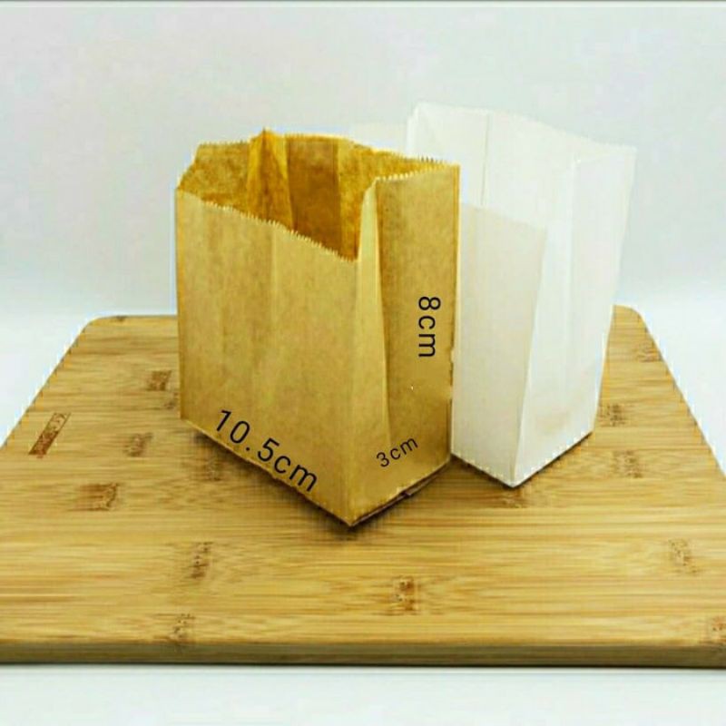 

Paper bag mini / kantong kertas food grade untuk makanan dan souvenir isi 100 pcs