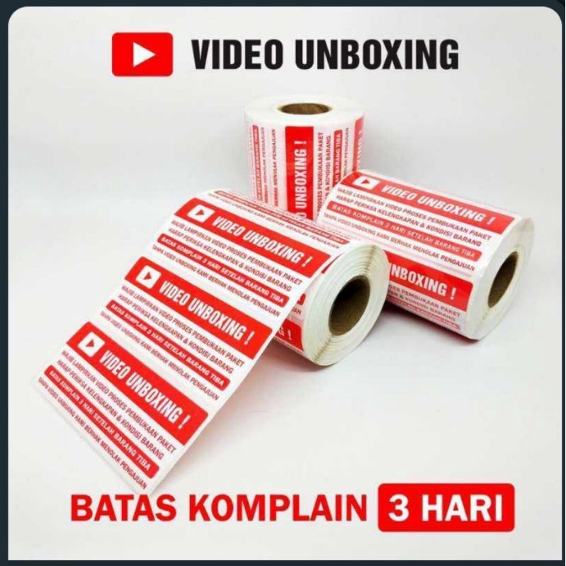 

STICKER UNBOXING 3HARI KOMPLAIN