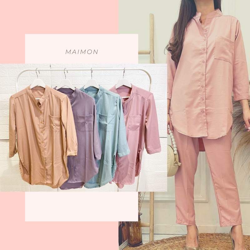 Kemeja Tunik Polos LD 110cm | Maimon Grosir