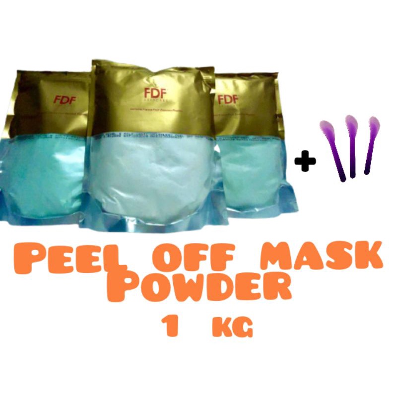 MASKER FDF SKINCARE(PEEL OFF MASK POWDER) 1KG  SUDAH BPOM.