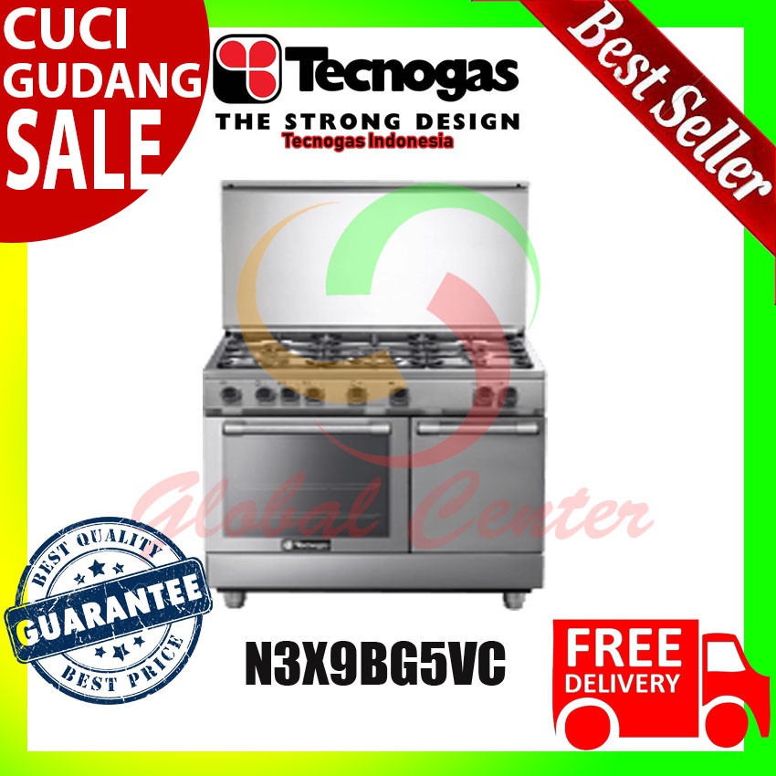 Tecnogas Kompor Free Standing 5 Tungku N3X9BG5VC