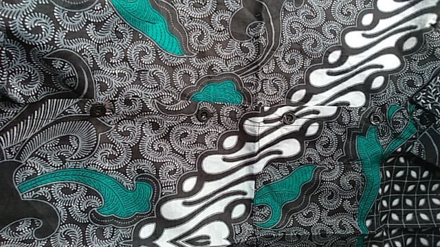 Batik Couple Keluarga Original Uzla Collection Motif Truntum Dimensi Abu