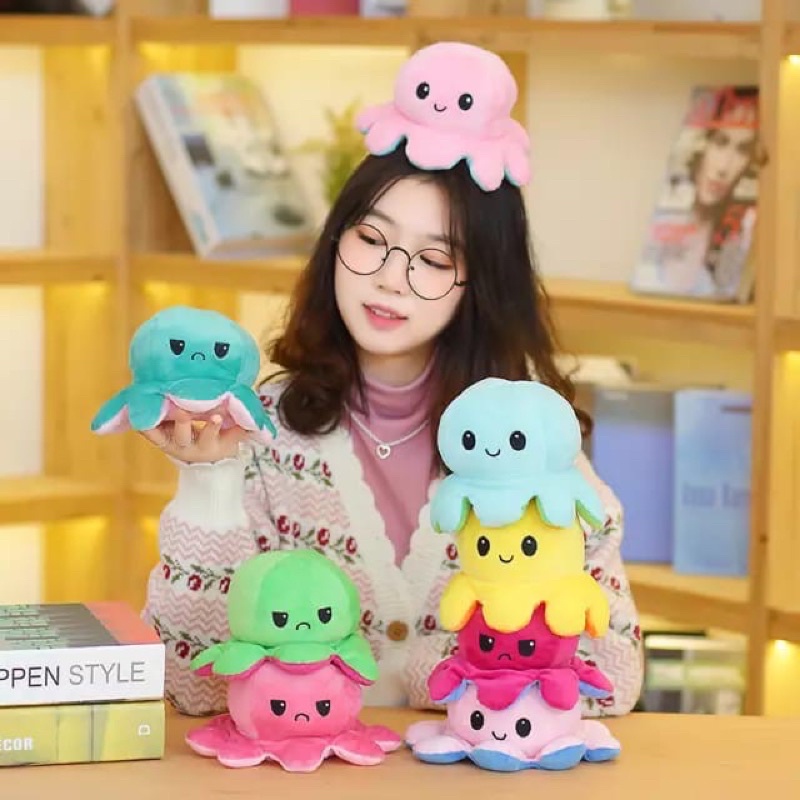 BONEKA GURITA/Octopus Doll/Boneka bolak balik/Reversible/Cumi Cumi boneka/Viral