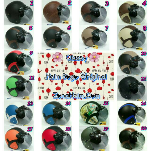 Helm BOGO SNI , Kaca Ori Asli Import