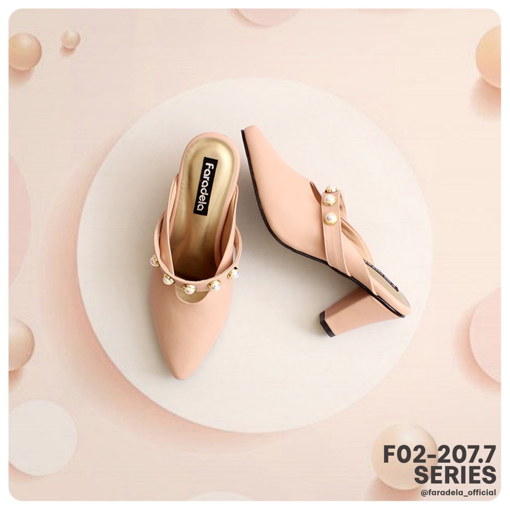 FARADELA Mules Heels Wanita F02-07.7