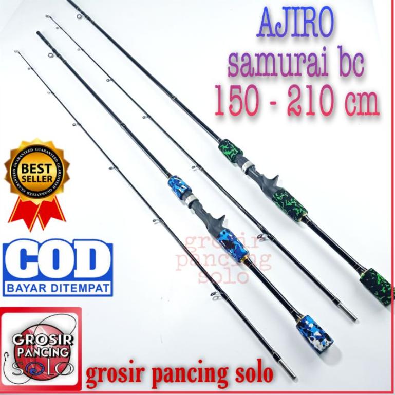 ➼Produk Keren joran bc bait casting ajiro sniper samurai fiber solid 150 165 180 198 210 cm ul ultra