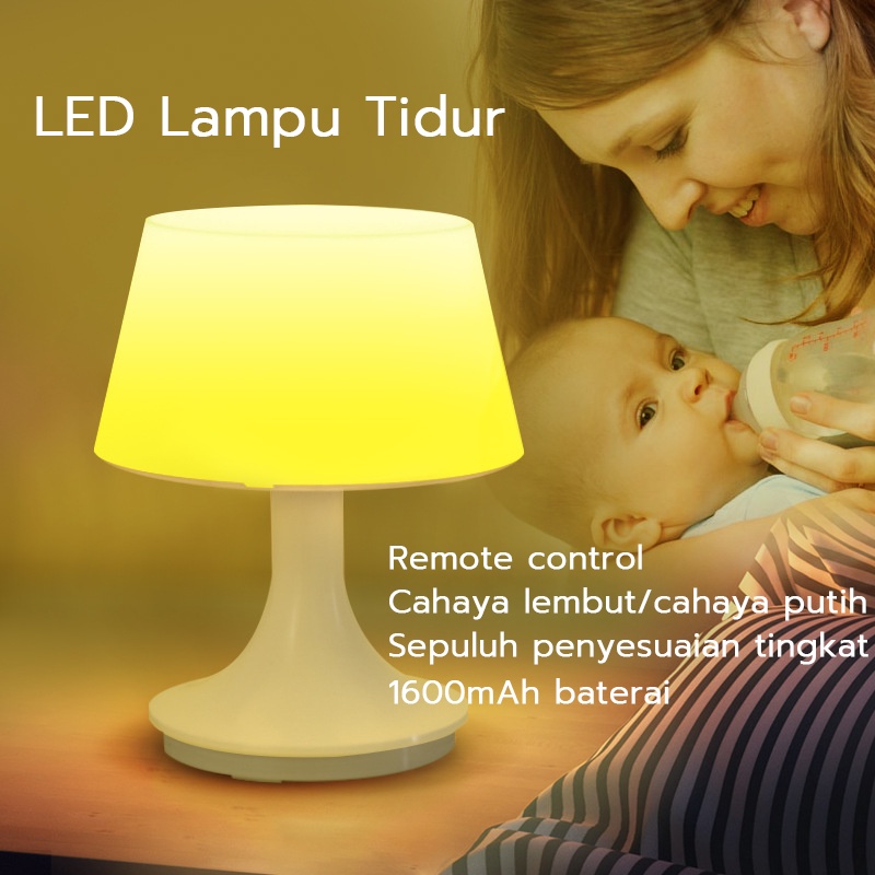 Lampu LED Lampu Meja LED Lampu Tanpa Kabel Lampu Kamar Tidur Lampu Samping Tempat Tidur