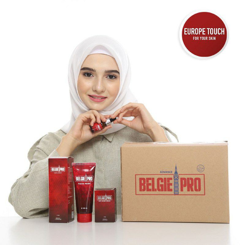 BELGIE PRO Paket Whitening Anti Aging | Face Serum + Facial Wash