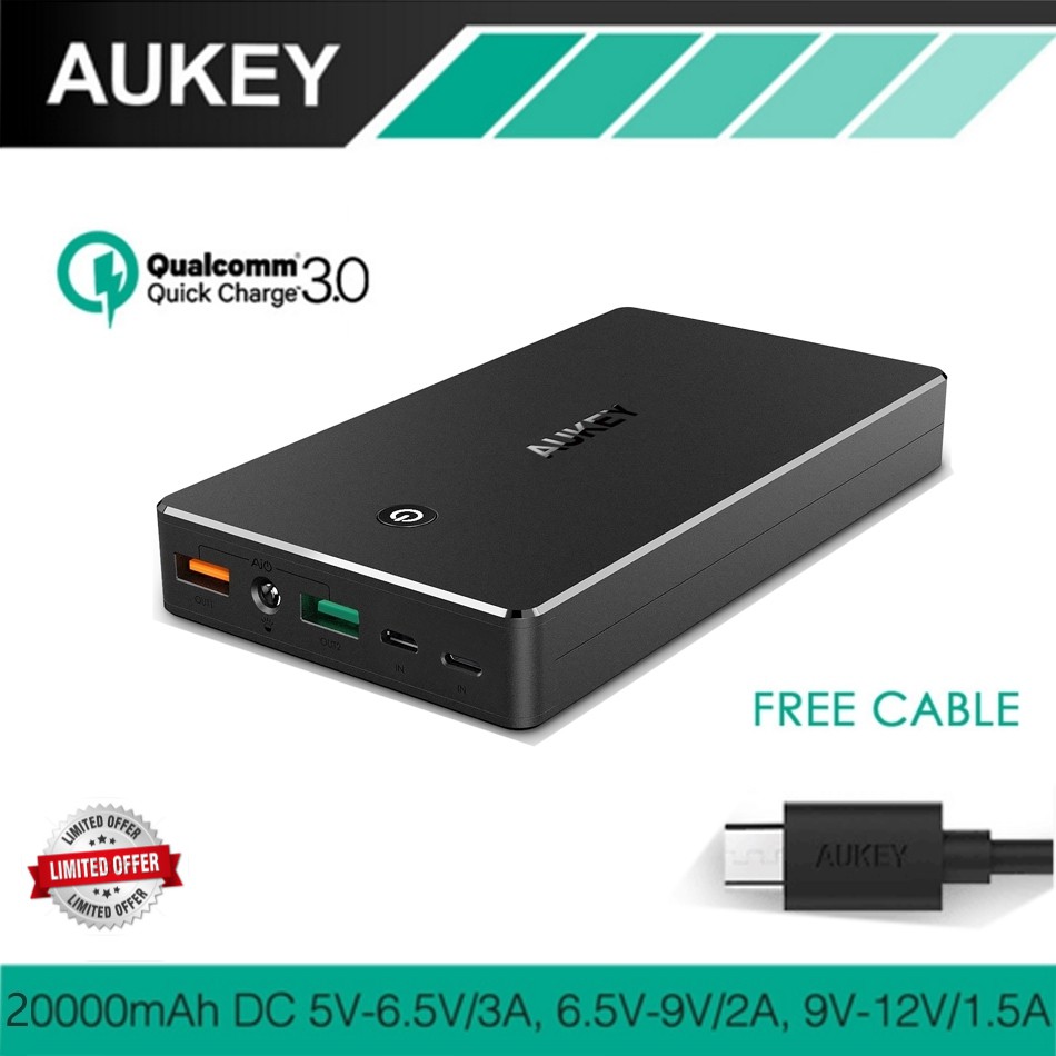 AUKEY Quick Charge 3.0 Power bank 20000mAh PB-T10