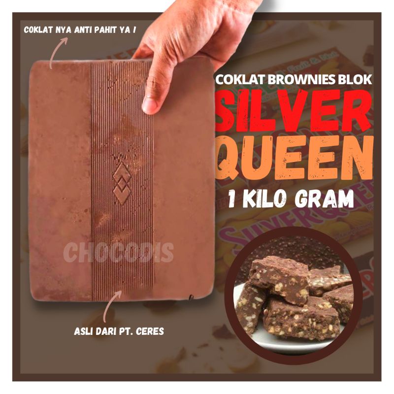 [PROMO] Coklat Silverqueen 1Kg Ori PT Ceres / Cokelat Silver Queen Batangan 1 Kilo Gram / Coklat blo