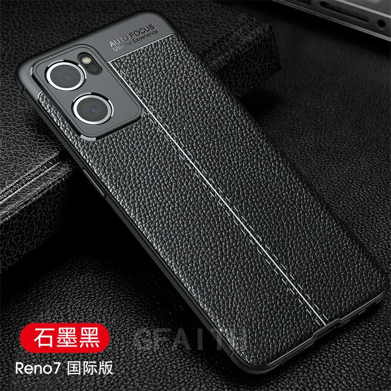 Case Oppo Reno 7 5G Reno7 Softcase Leather Auto focus Original