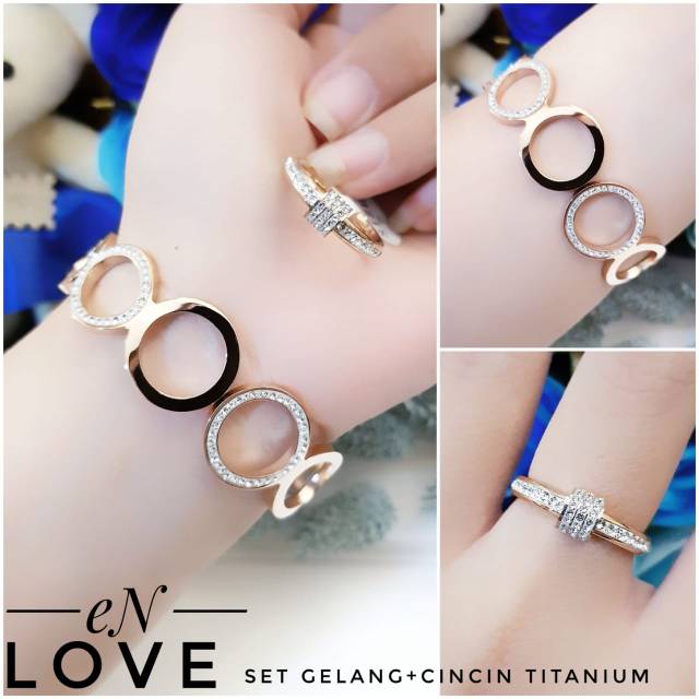 Titanium set perhiasan 1807h