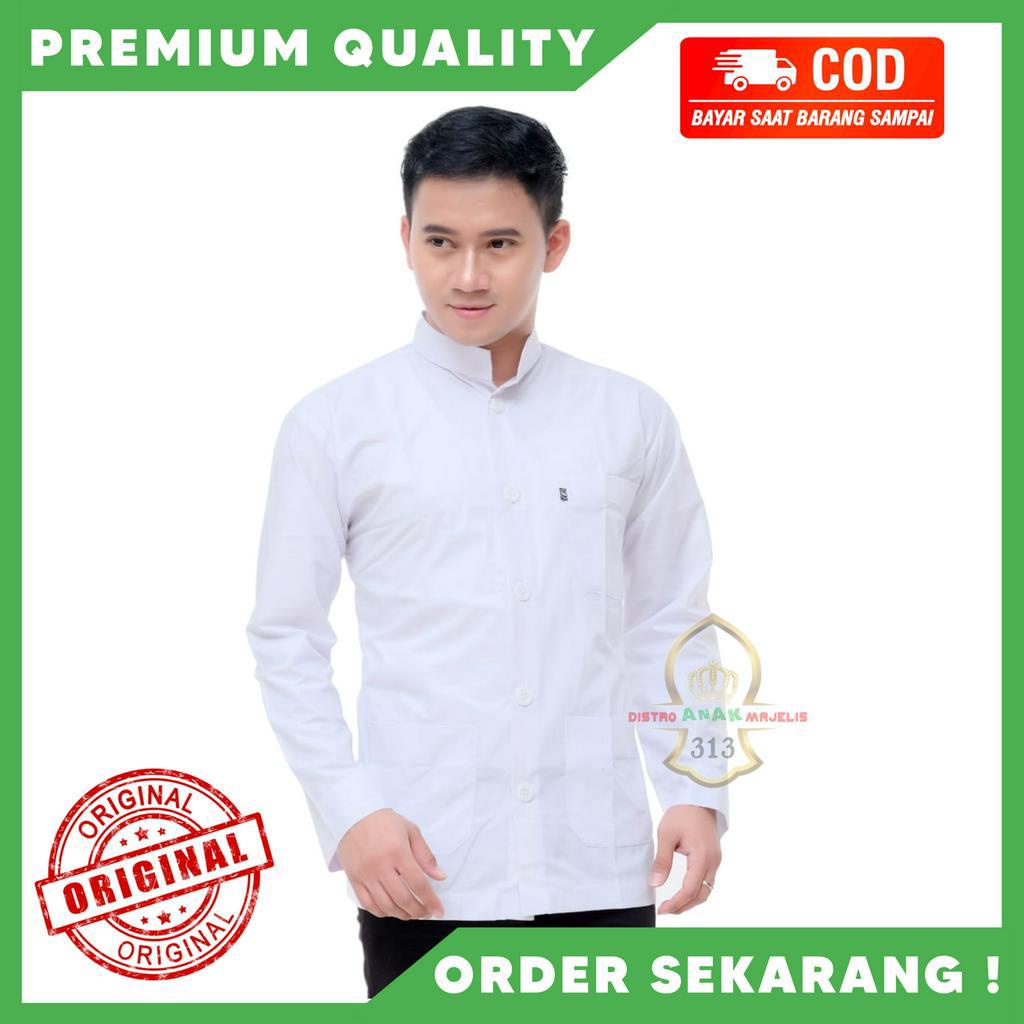 Koko Haibah Putih / Koko Haibah Polos / Koko Habaib / Koko Habib / Baju Koko Haibah Murah