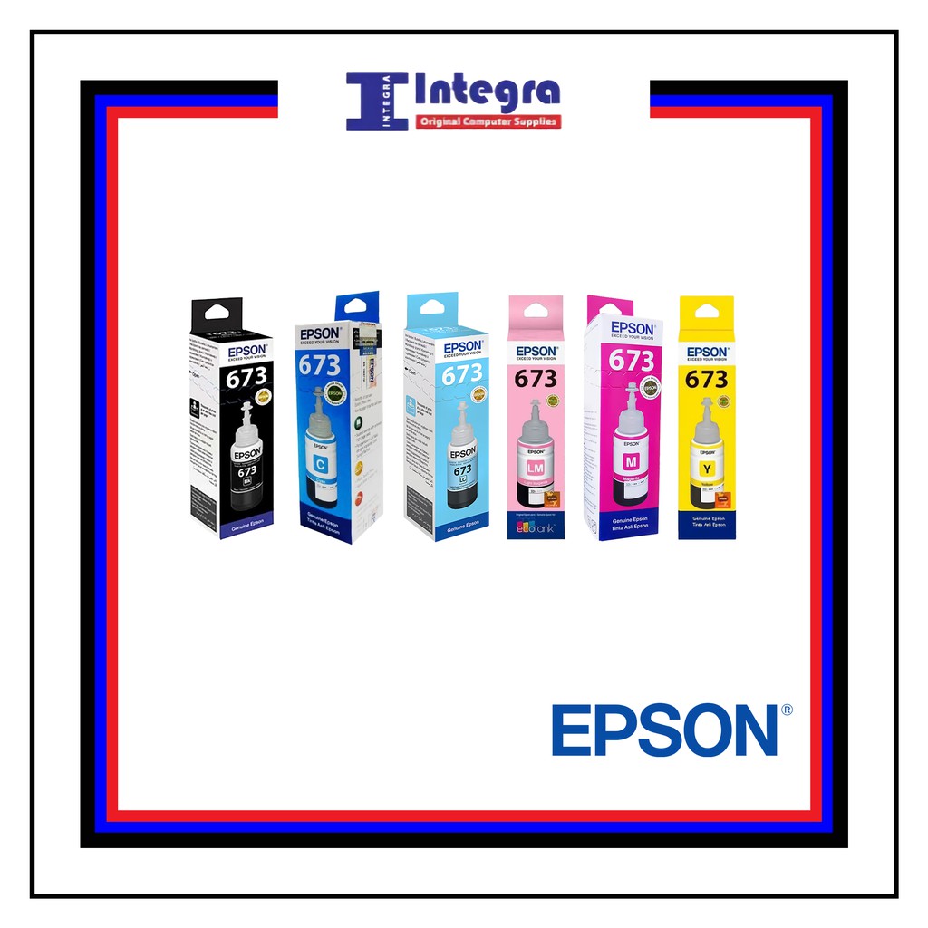 Tinta Epson 1 Set 673 ( Bk, C, LC, M, LM, Y ) Original