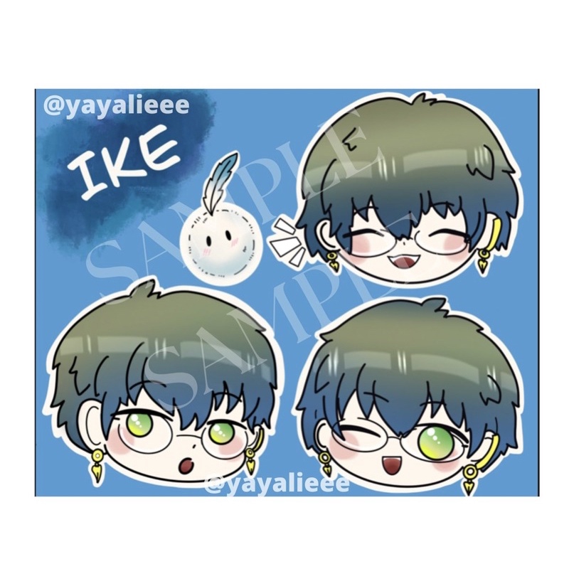 

Ike Eveland Luxiem Nijisanji Sticker Kisscut A5 A6
