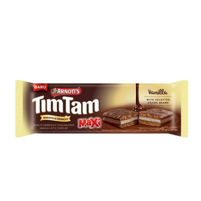 Timtam maxi vanilla dan coklat 16 g