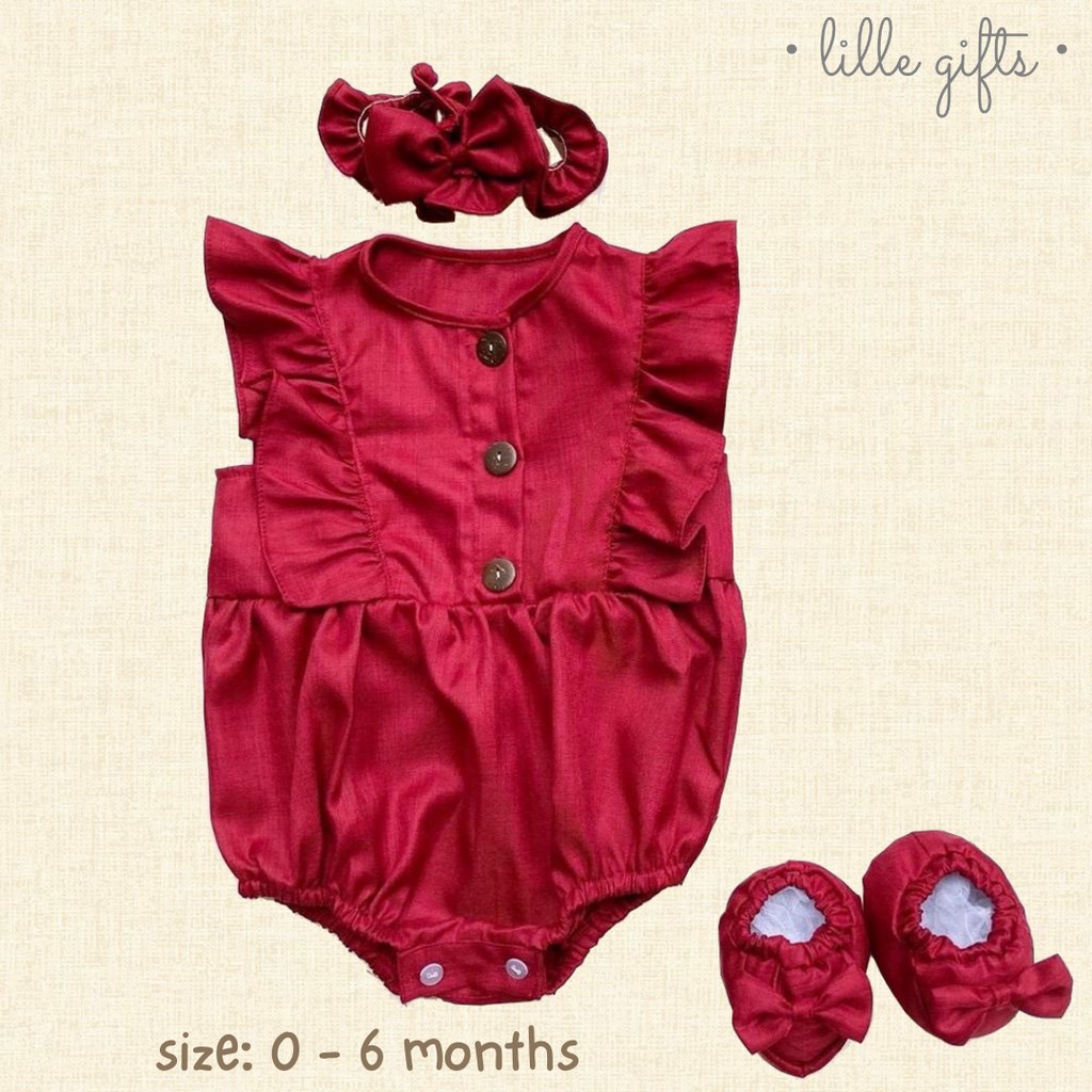 Ariel Set - Size Baby 0 - 6 Bulan - Jumper Setelan Baju Bayi Perempuan - Lillegifts