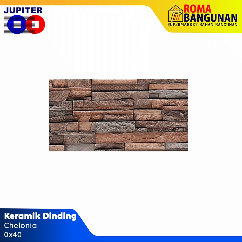 Jupiter Keramik Dinding / Keramik Batu Alam Chelonia 20X40