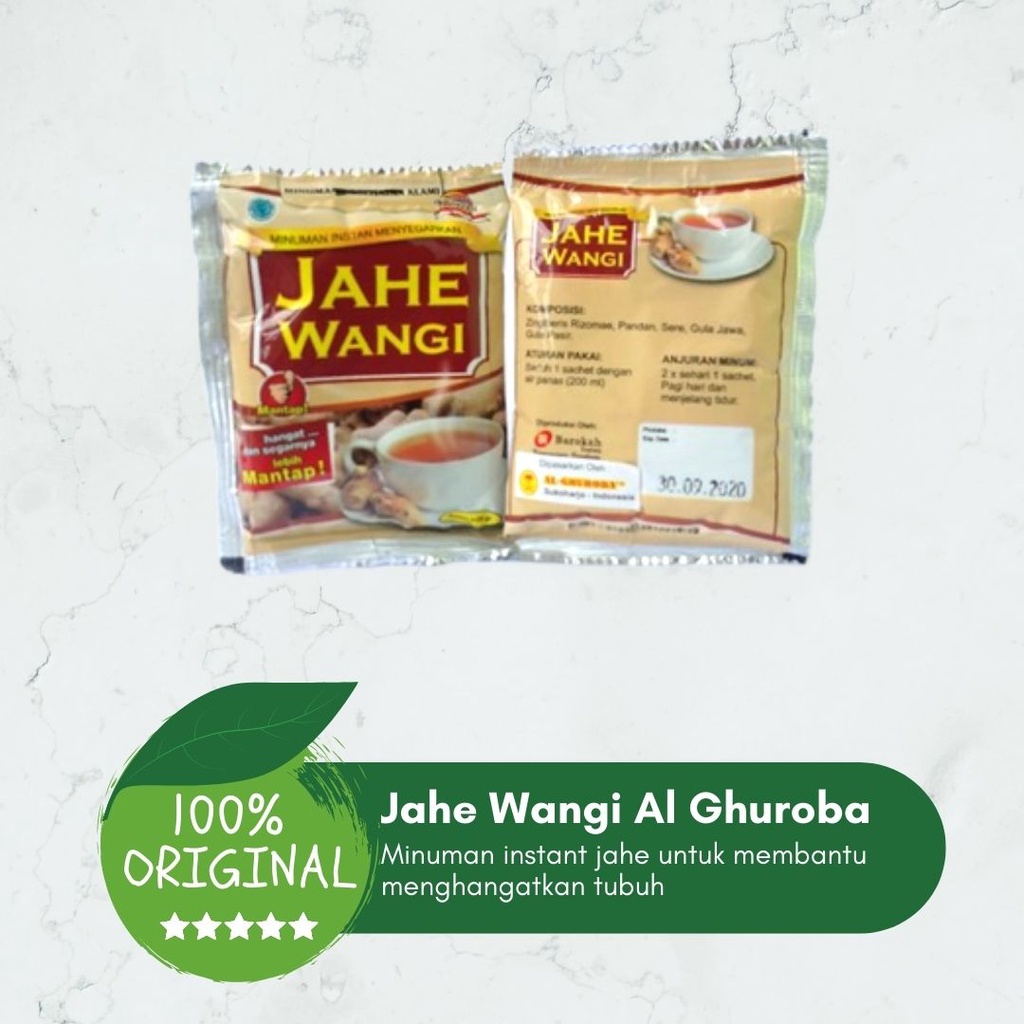 

ORIGINAL Jahe Wangi Al Ghuroba 1Renteng Minuman Herbal Jahe yang Menghangatkan Tubuh