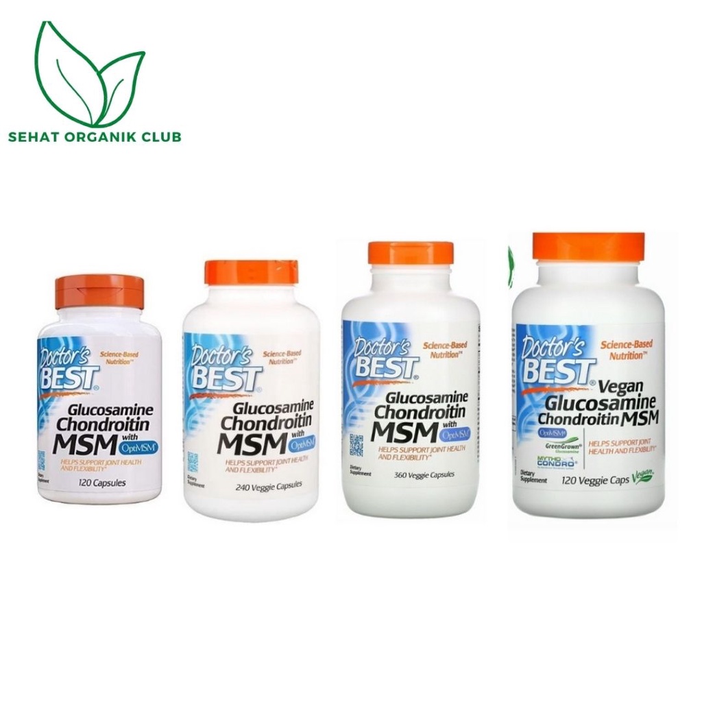 Doctor's Best GLUCOSAMINE Chondroitin MSM with OptiMSM 120 Vcaps ; GLUCOSAMINE Chondroitin MSM with 