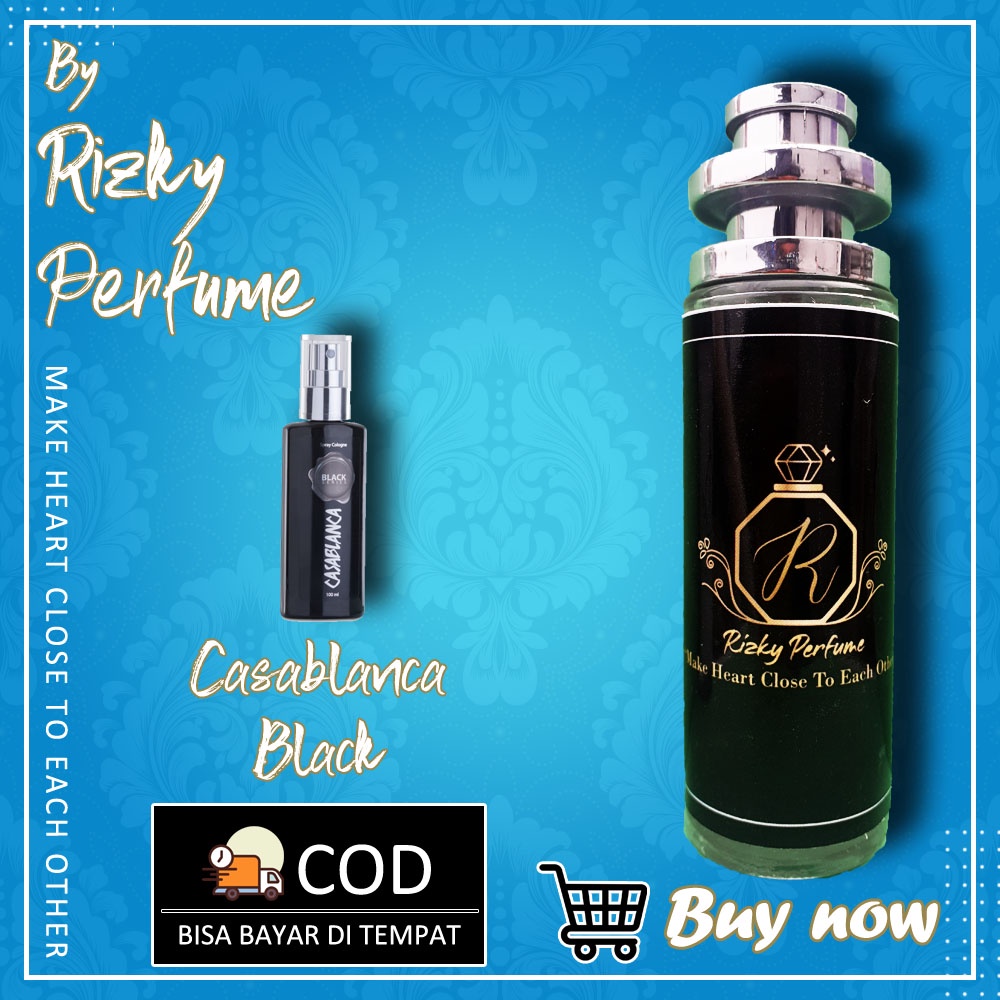 PARFUM PRIA CASABLANCA BLACK MINYAK WANGI PRIA TAHAN LAMA SEHARIAN DIJAMIN BY RIZKY PERFUME