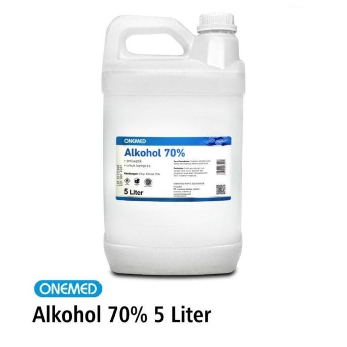 alkohol onemed 70% 5 liter/Alkohol 70% OneMed 5 ltr/ONEMED Alkohol 70%